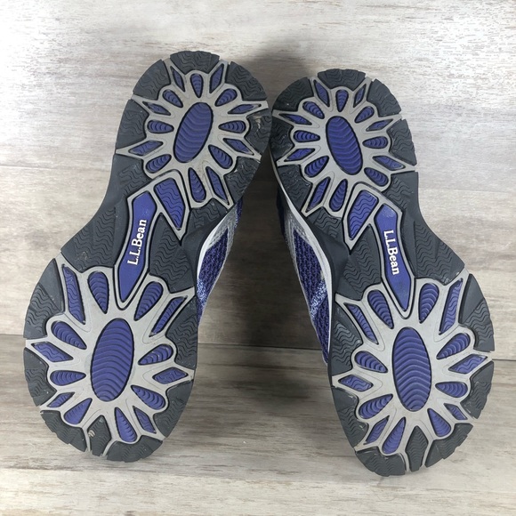 LL Bean Trail Hiking Walking Athletic Sneaker Shoe Outdoor Gray Purple Woman 6.5 - Picture 8 of 9